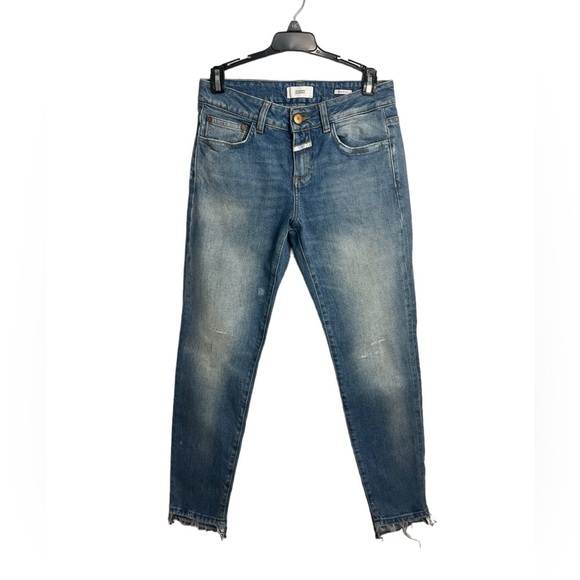 Closed Ankle Fray Baker Mid Rise Jeans 25 - Picture 1 of 7